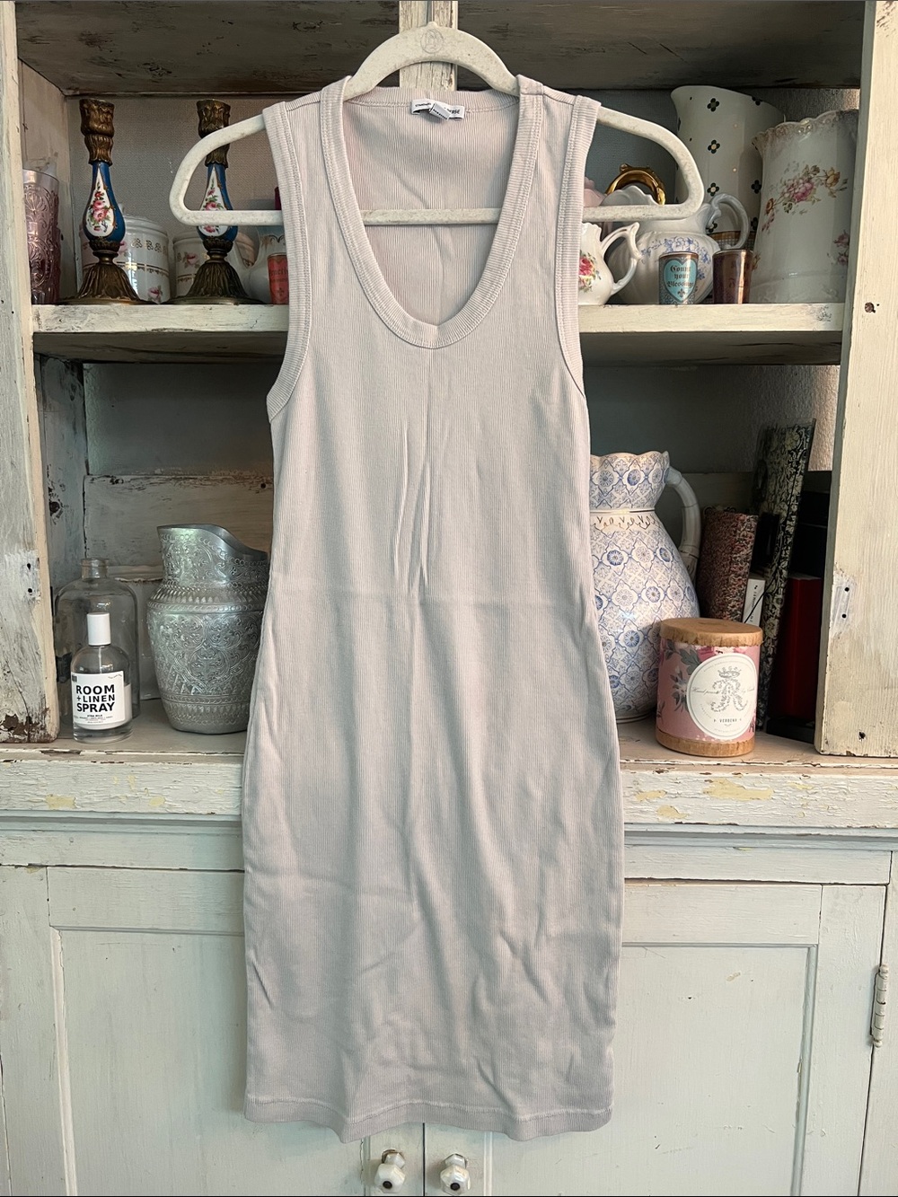 James Perse Light Cream Tank Maxi Dress Brand New Size 1 !!!!!